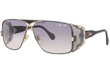 Cazal Legends Men's 955 302 Black/Gold Full Rim Rectangular Sunglasses 63-mm