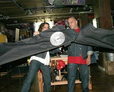 Diane Padoven Levi's Brand VP Retail Operations and DJ Mark Levent- Old Photo