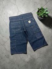 Carhartt Baggy Vintage Style Denim Black Reinforced Stitch Jort / Short W36 /XL