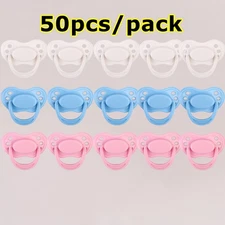 50pcs Magnetic Pacifiers Magnet Dummy for Reborn Baby Dolls Accessory DIY Gift