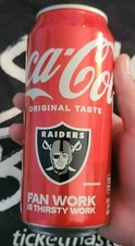 LAS VEGAS RAIDERS COKE CAN RAIDER NATION LIMITED EDITION NFL 16 OZ 