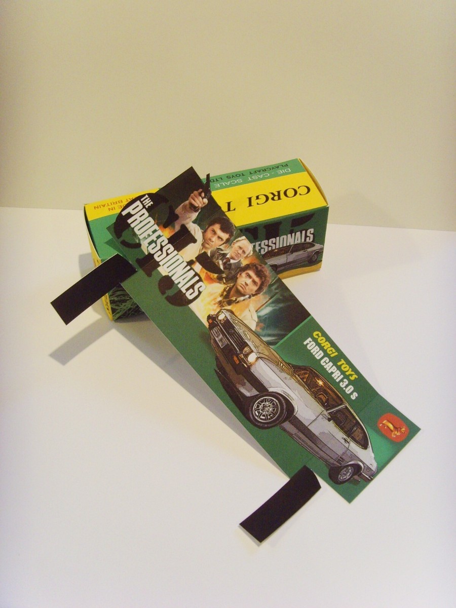 Scatola Vuota Corgi 342 &ndash; Ford Capri The Professionals &ndash; Riproduzione Nuova UK