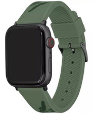 Lacoste Unisex 42/44mm Silicone Replacement Strap Band for Apple Watch - Green