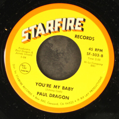 Paul Dragon: My Heart Is Achin' für You / You'Re My Baby Starfire 7 '' Einzel