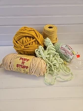 Vintage Maxi Cord-Crafty Cord MACRAME CORD 4mm-6mm Lot Of 5