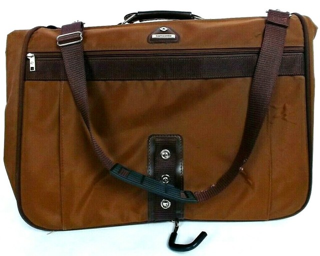 Samsonite Profile Travel Suit Garment Luggage Bag Brown Hanging eBay