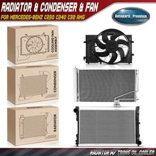Radiator Ac Condenser Cooling Fan Kit For Mercedes-benz C230 C240 C32amg Radiator Ac Condenser Cooling Fan Kit For Mercedes-benz C230 C240 C32amg