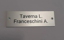 Targa Targhetta Personalizzata Dietro Porta con Nome [150mmx50mm]