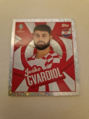 Topps Euro 2024 Sticker - Joško Gvardiol (Croatia) - Player to Watch - CRO PTW