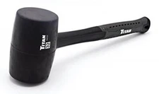 Titan 63232 32oz Rubber Mallet Black  Assorted Styles 
