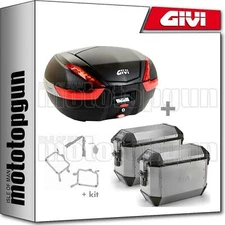 GIVI TRUNK V47NN + TREKKER SUITCASES ALASKA ALA36A YAMAHA TRACER 900 GT 2020 20