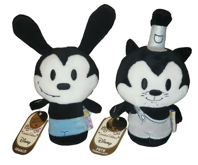 Hallmark Itty Bittys Oswald & Pete Steamboat Willie Disney NWT Plush Stuffed Toy
