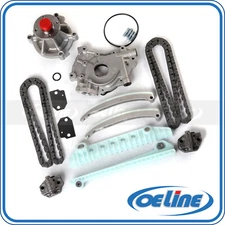 For 97-02 Ford E150 F150 F250 4.6L Timing Chain Kit w/ Oil Pump Water Pump 