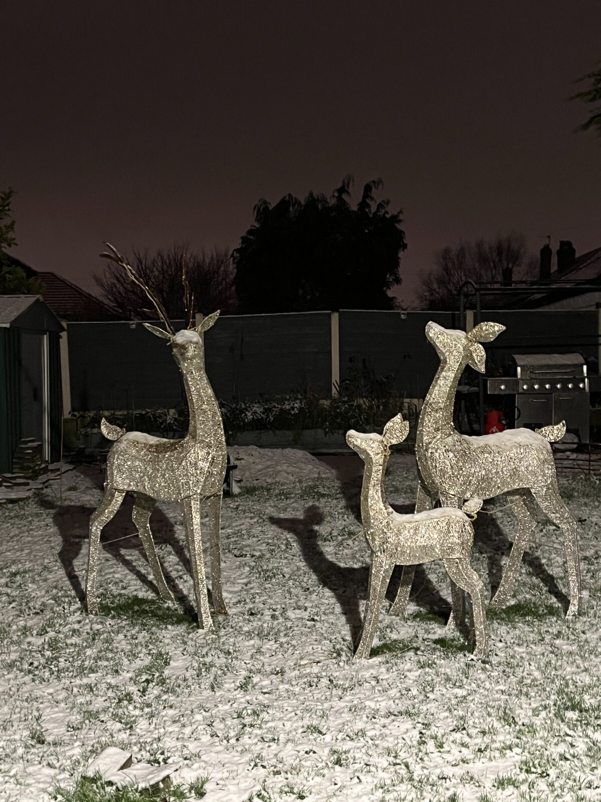 72 Inch (1.8m) Costco 3 Indoor Outdoor Christmas Reindeer Family LED