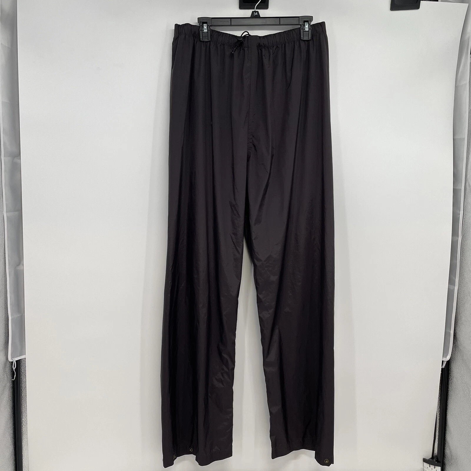 Cabela’s Mens L Takl Black Windbreaker Rain Pants