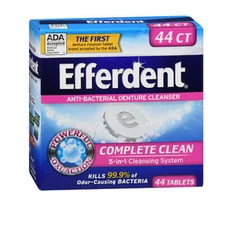 Anti-Bacterial Dental Appliance Cleanser Complete Clean 44 Tabs By Efferdent