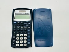 Texas Instruments TI-30X IIS Solar Scientific Calculator Blue Cover Working