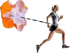 56 Inch Running Speed Resistance Parachute Umbrella Sprint Trainer for Runner