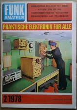 DDR Zeitschrift Funkamateur,  Einzelheft 2/78, (Elektronik, HiFi, Amateurfunk)