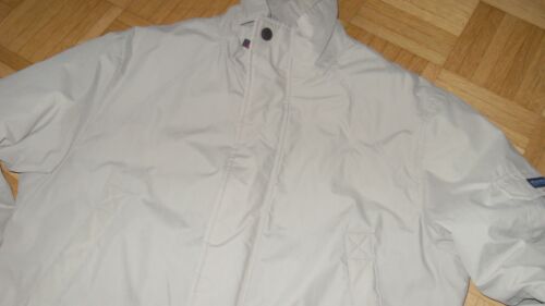 Warm Winter Jacket Parka Beige Fleece Lining M 48 Part Stitching URBAN Wear Print - Picture 1 of 10