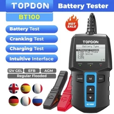 🔥2025 TOPDON BT100 12V Car Battery Tester Battery Load Tester Battery Analyzer