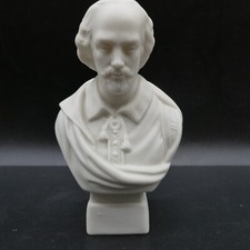 Hewitt Brothers Bust Parian Bisque Sculpture Of Shakespeare Excellent