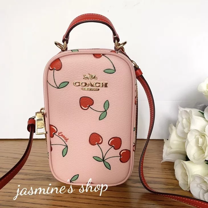 Coach phone crossbody deals in smooth leather