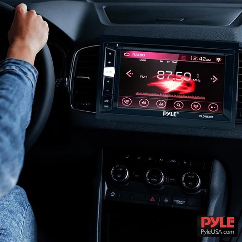 Pyle PLDN83BT.5 Double Din DVD Car Stereo Player Bluetooth in-Dash Car Stereo - Picture 7 of 7
