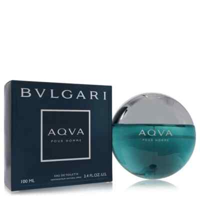 Aqua Pour Homme by Bvlgari Eau De Toilette Spray 3.3 oz-100ml For Men New Sealed