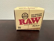 RAW PRE-ROLLED PERFECTO CONE TIPS - 100 COUNT
