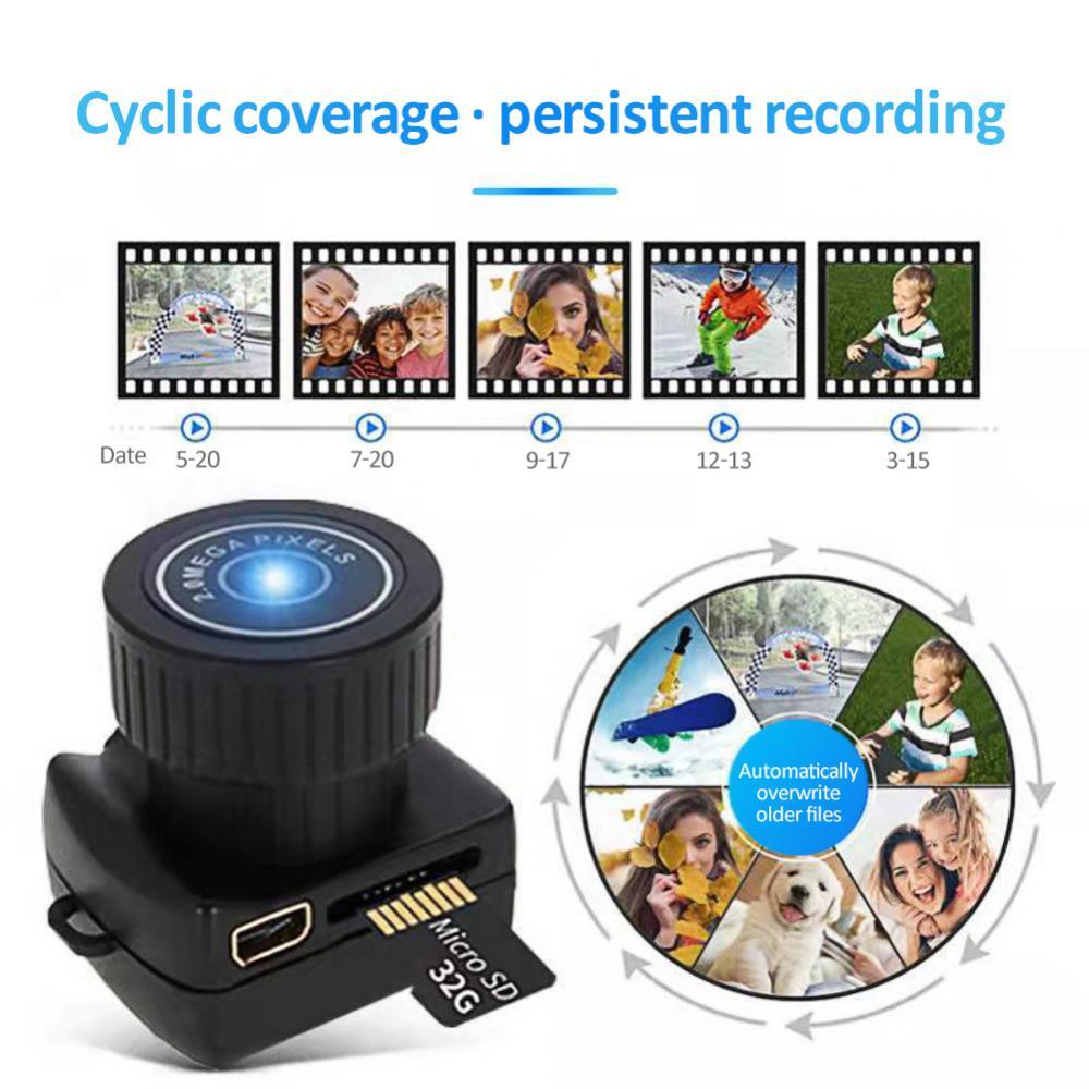 Video Audio Recorder Recorder Mini Y2000 Mini Camera Security Secret With Mic Bl
