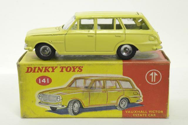 Dinky Vauxhall Victor Estate Car - Yellow - Pale blueee Interior - A B Dinky Vauxhall Victor Estate Car - Yellow - Pale blueee Interior - A B