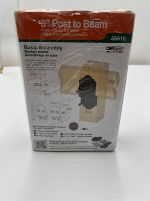 #ad #ad OWT Ornamental Wood Ties 8quot; Post to Beam Connector 56610 P2B LS 8 Black $30.79