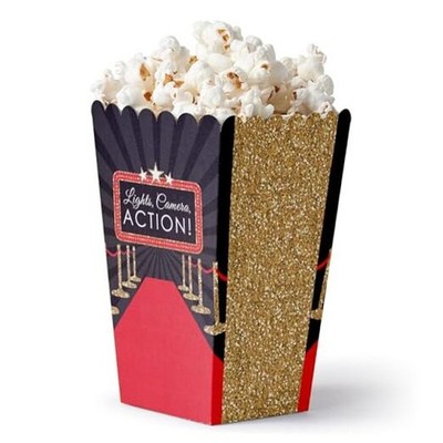 - Movie Night Party Favor Popcorn Treat Boxes, Like Being at the Red Carpet
