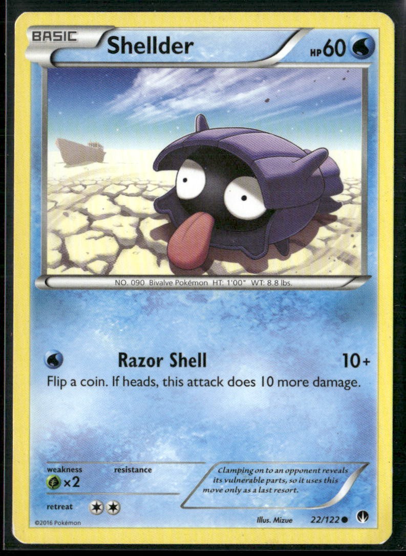 Shellder 22/122 2016 BREAKpoint Pokemon