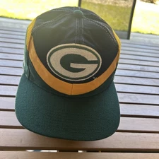 Vintage 90s Apex One Classic Team Collection Green Bay Packers SnapBack Wool Hat