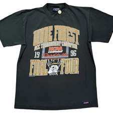 VTG 1996 Wake Forest Basketball ACC Champs/ NCAA Tournament 90s Men’s t-shirt L