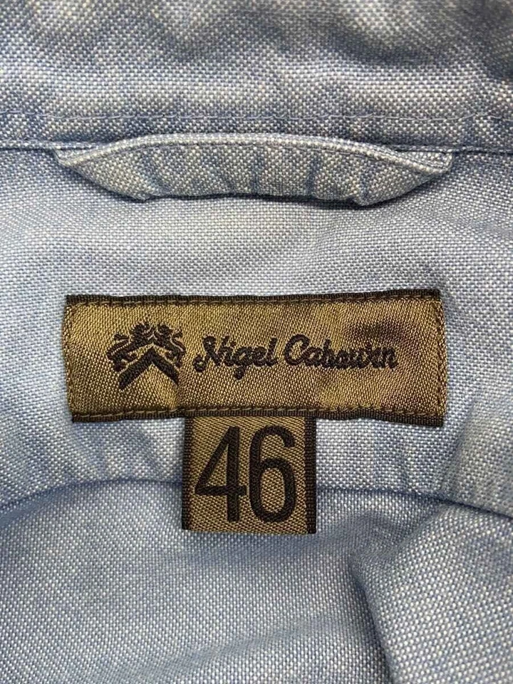 Camisas manga larga Nigel Cabourn índigo 46 usadas Foto 3 de 4