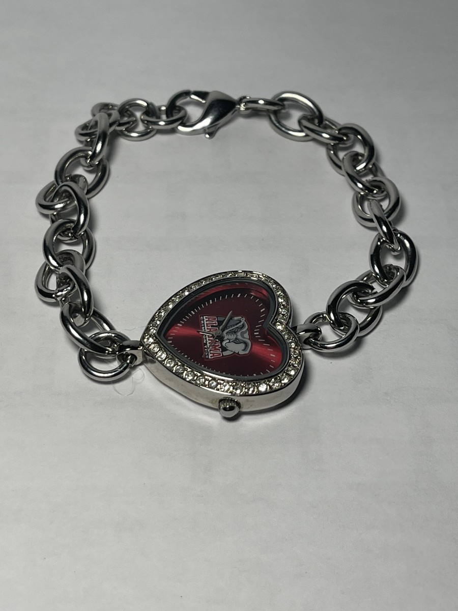 Alabama Crimson Tide NCAA Heart Stainless Steel Bracelet  display picture 1