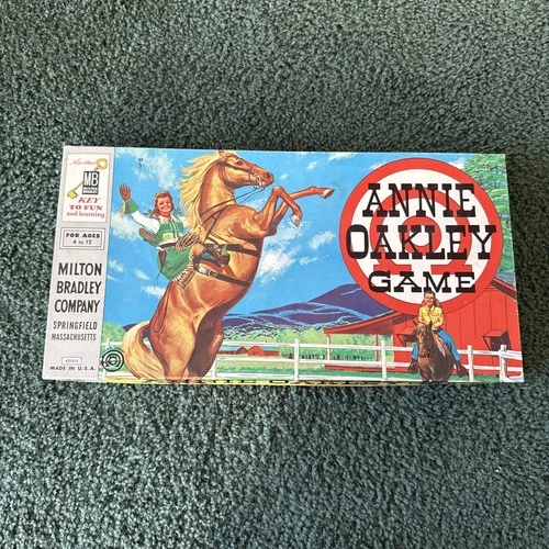 Vintage 1950 Annie Oakley Board Game Western Milton Bradley Complete! Excellent!