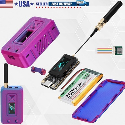 LoRa V4 ESP32 OLED GPS Bluetooth V4 Board+Antenna +Case + Battery for Meshtastic