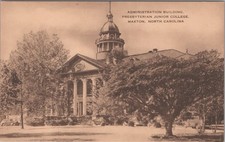 Administration Building Junior College Maxton North Carolina NC RPPC Postcard