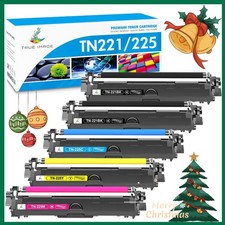 5 Pack TN221BK Toner For Brother TN-225 HL-3170CDW MFC-9130CW MFC-9330CDW TN221