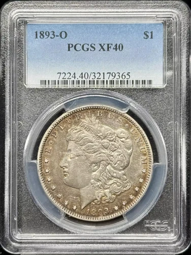 1893 O Morgan Silver Dollar PCGS XF-40