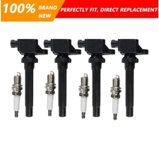 4X NEW Ignition Coil & 4X Iridium Spark Plug for 2007-2009 Suzuki SX4 2.0L UF562