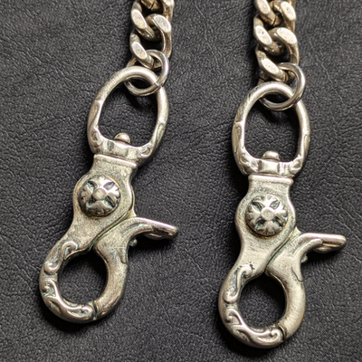 Solid brass Stainless steel Wallet chain Vintage finish Handmade