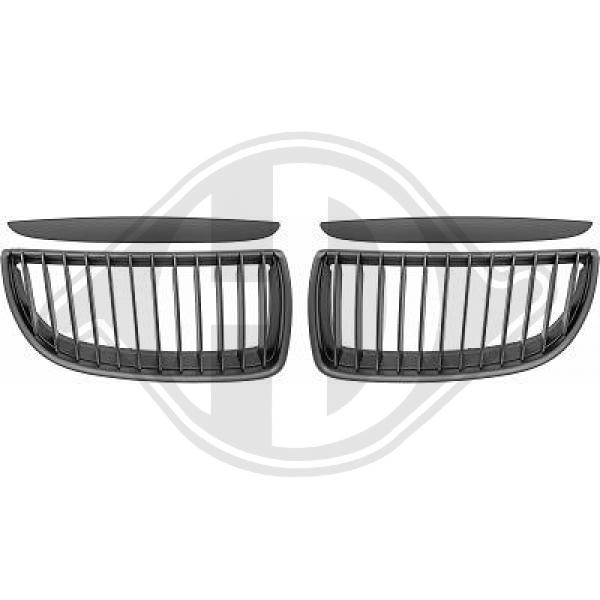 Diederichs KüHlergitter Passend FüR BMW 3Er Touring E91 E90 Schwarz Matt-image