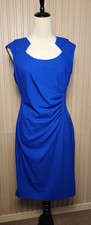 Dana Buchman Blue Knee Length Dress Size 10