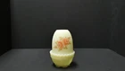 Fenton Burmese 2 piece fairy lamp uranium glass (Glows)