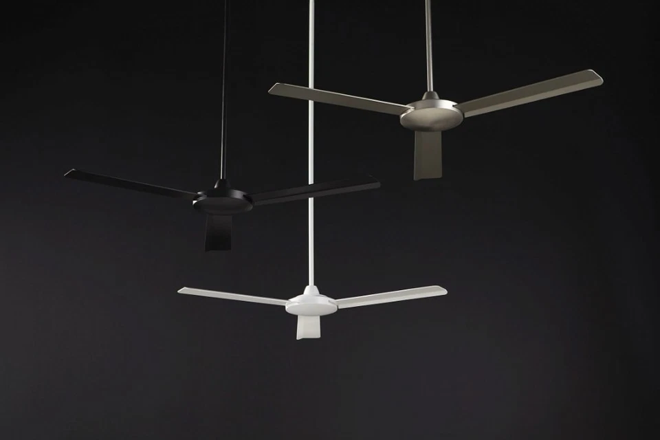 Aerovon - 52 Inch 3 Blade Industrial Ceiling Fan-Satin White Finish-Satin White - Image 2 of 2